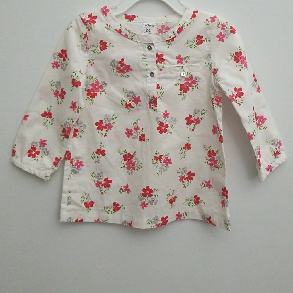 Carter's floral girls top, 24mos